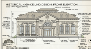 Historical High-Ceiling Design, blending the grandeur of a late 19th-century