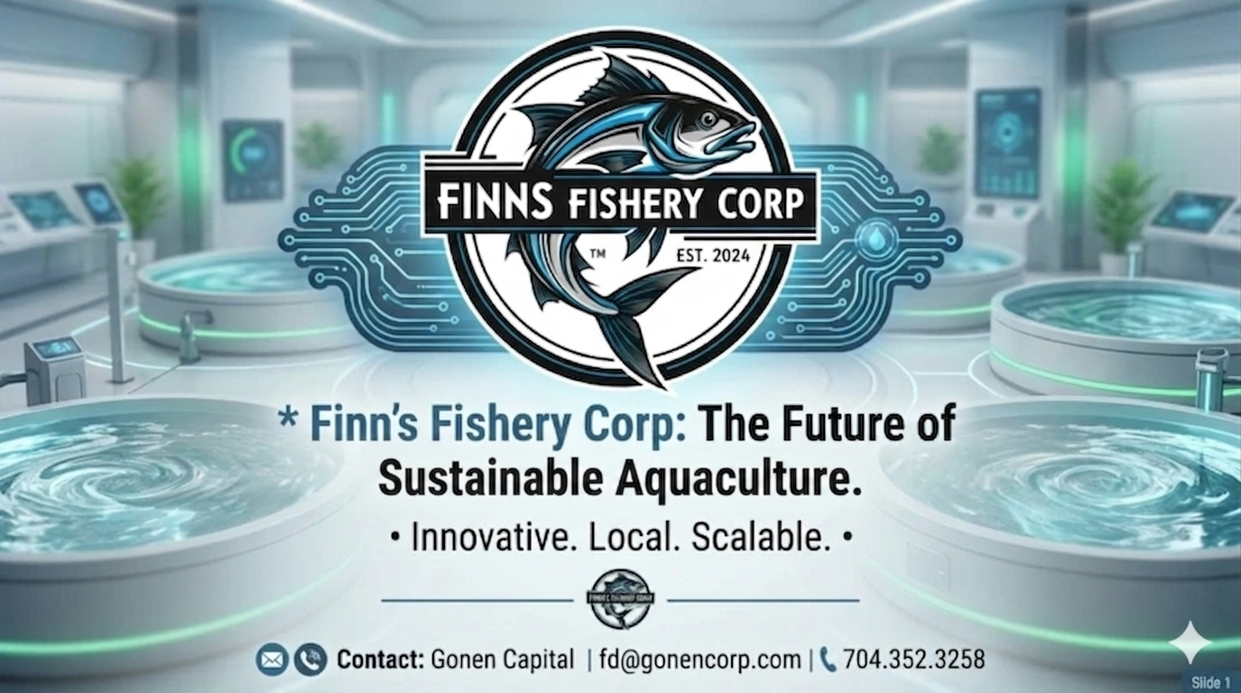 Finn’s Fishery Corp: Sustainable RAS Fishery Pitch Deck