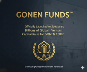 GONEN FUNDS Officially Launched to Spearhead of Billions of Global Venture Capital Raise for GONEN CORP