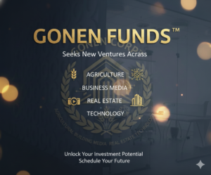 Gonen Funds Seeks New Ventures Across Agriculture, Business Media, Real Estate, and Technology