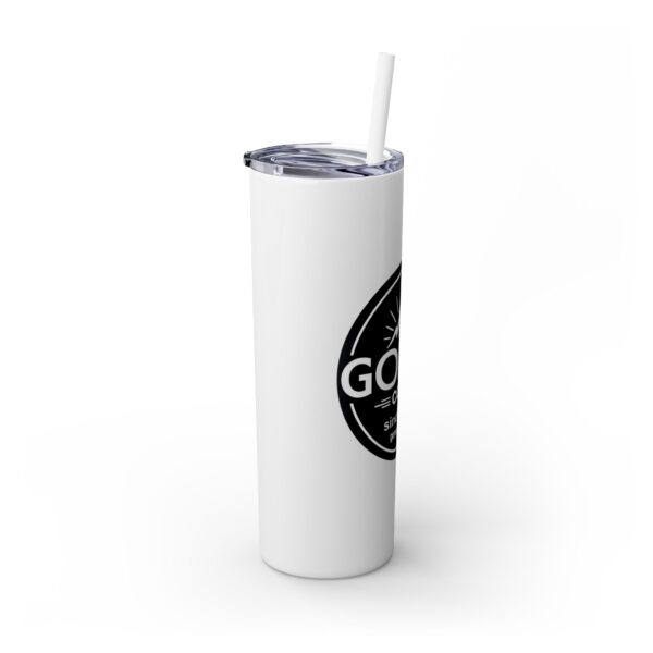 Gonen Corp 20oz Skinny Tumbler with Straw - Custom Travel Mug for Adventures - Image 2