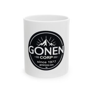 Gonen Corp Ceramic Coffee Mug - Custom Logo Drinkware, Perfect for Gifts and Promotions, 11oz & 15oz
