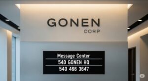The GONEN HQ message center