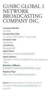 G1NBC Explores Strategic Pathways for Future Growth, Including Potential Initial Public Offering