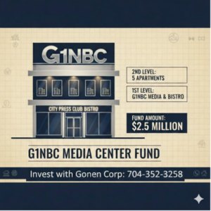 Gonen Corp Launches $2.5 Million Investment Fund to Develop G1NBC Media Center and City Press Club