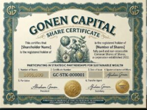 Gonen Capital: Time-Tested Ventures, Unprecedented Access for a Dollar Share